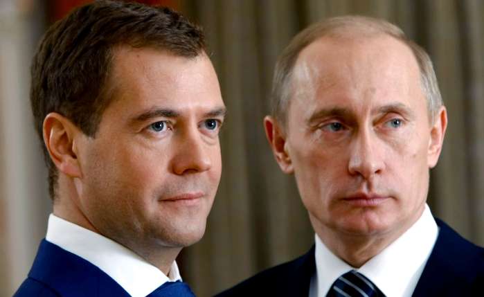 Путін та Медведєв в умовах кризи подвоїли свої доходи