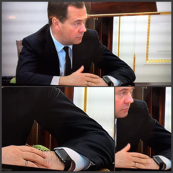 І нехай санкції зачекають: Медведєв прийшов до Путіна у “ворожому” Apple Watch (ФОТО)