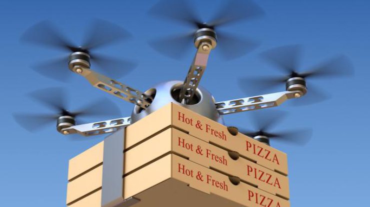 Піцу в Одесі доставляють дрони