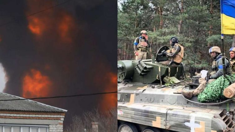 Люди в панике! Массовые поджоги в России: ВСУ продолжают уничтожать московитов!